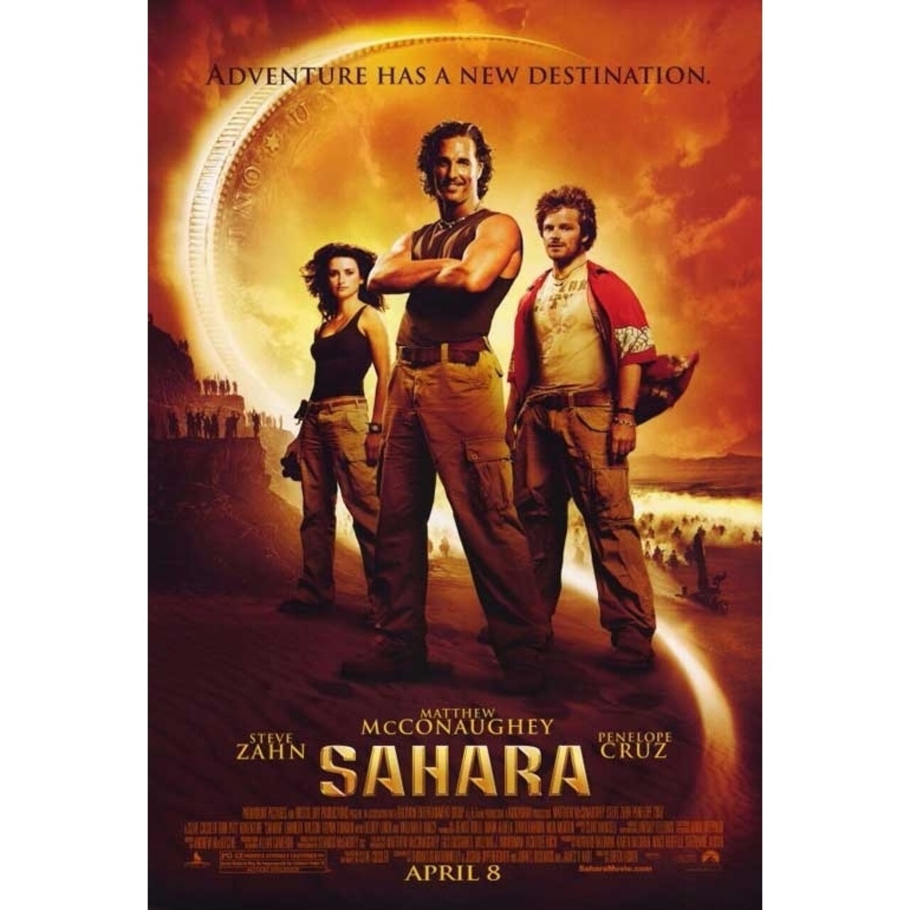 Pop Culture Graphics Sahara Movie Poster Print (27 x 40) - Item MOVEF3362